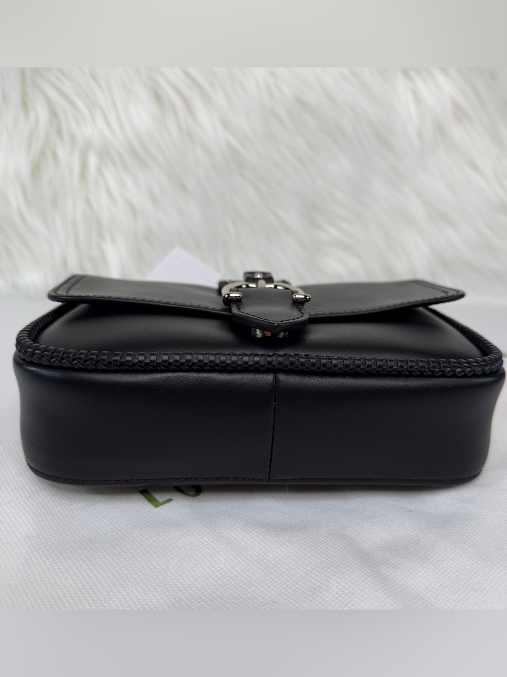 Longchamp Amazone Small Leather Crossbody Bag - Black - Picture 5 of 10